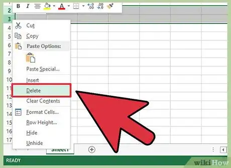 Imagen titulada Delete Empty Rows in Excel Step 3