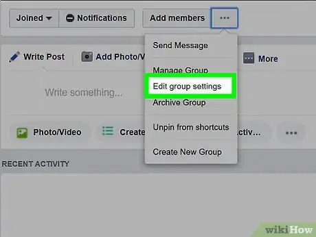 Imagen titulada Edit a Group Description on Facebook on a PC or Mac Step 11
