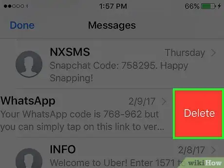 Imagen titulada Delete Text Messages From an iPhone Step 10