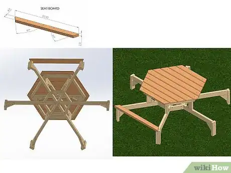 Imagen titulada Build a Hexagon Picnic Table Step 27