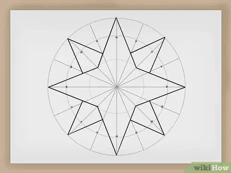 Imagen titulada Draw a Compass Rose Step 9