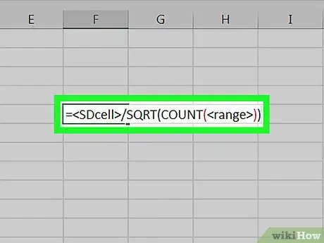 Imagen titulada Calculate Uncertainty in Excel on PC or Mac Step 8