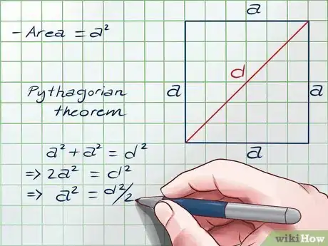 Imagen titulada Find the Area of a Square Using the Length of its Diagonal Step 6