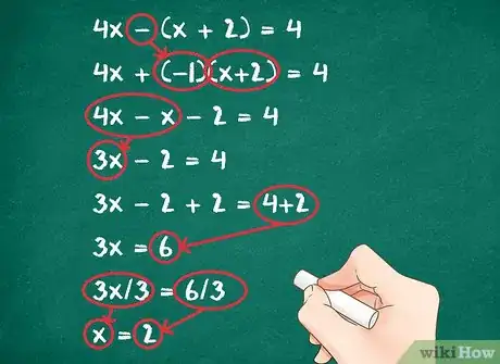 Imagen titulada Use Distributive Property to Solve an Equation Step 7