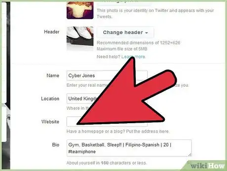 Imagen titulada Link Your Website to Your Twitter Step 5