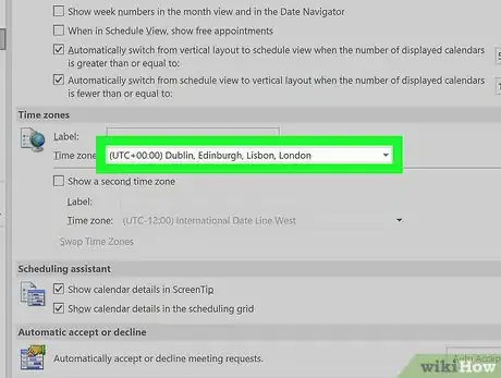 Imagen titulada Change the Time Zone in Outlook Step 5