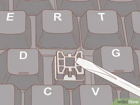 Imagen titulada Reattach a Keyboard Key Step 8