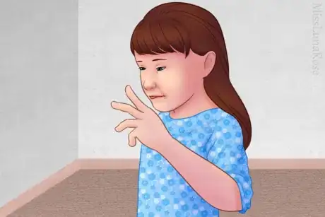 Imagen titulada Autistic Girl with Down Syndrome Stimming.png