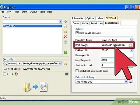 Imagen titulada Create a Bootable Windows XP ISO from a Folder Step 8