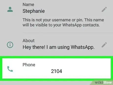 Imagen titulada Hide Your Number on WhatsApp Step 10