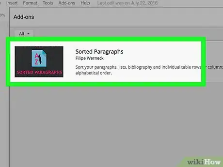 Imagen titulada Alphabetize in Google Docs Step 5