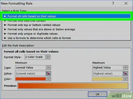 Imagen titulada Apply Conditional Formatting in Excel Step 6