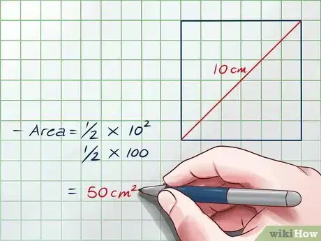 Imagen titulada Find the Area of a Square Using the Length of its Diagonal Step 9