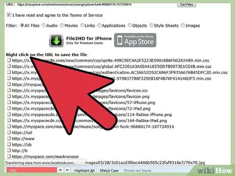 Imagen titulada Download Music off MySpace Step 5