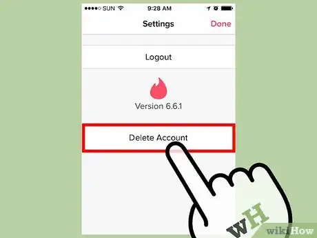 Imagen titulada Deactivate Tinder Account Using iOS Devices Step 4