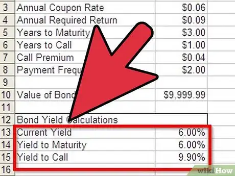 Imagen titulada Calculate Bond Yield in Excel Step 7