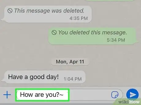 Imagen titulada Strikethrough Text on WhatsApp Step 6
