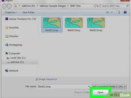 Imagen titulada Import an Image Sequence in Premiere Step 12