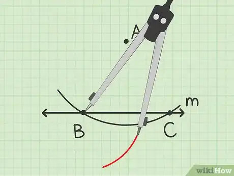 Imagen titulada Construct a Line Parallel to a Given Line Through a Given Point Step 3