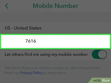 Imagen titulada Change Your Phone Number in Snapchat Step 5
