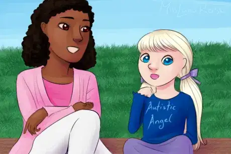 Imagen titulada Woman and Autistic Girl Sitting.png