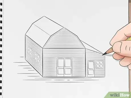 Imagen titulada Draw a Barn Using Freehand Perspective Step 13