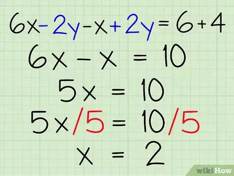 Imagen titulada Solve Systems of Algebraic Equations Containing Two Variables Step 10