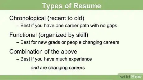 Imagen titulada Write a Neat Resume Step 1