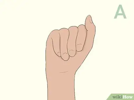 Imagen titulada Fingerspell the Alphabet in American Sign Language Step 1