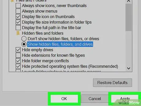 Imagen titulada Find Hidden Files and Folders in Windows Step 6