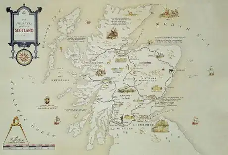 Imagen titulada Map of rail routes of the Royal Scotsman luxury train