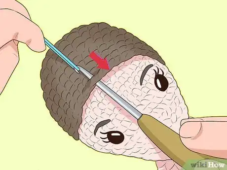 Imagen titulada Make Amigurumi Hair Step 18