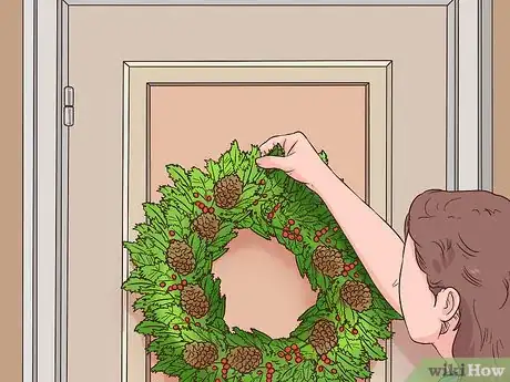 Imagen titulada Hang a Wreath on a Door Step 16