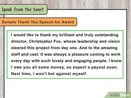 Imagen titulada Write a Thank You Speech Step 7