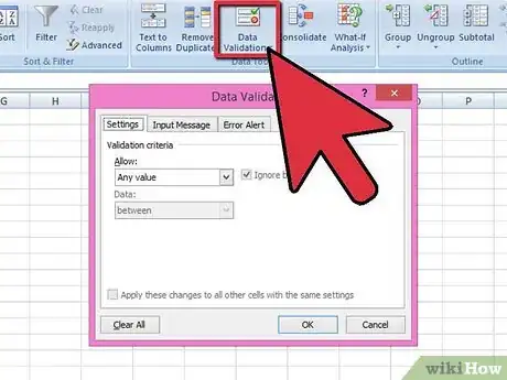 Imagen titulada Add a Drop Down Box in Excel 2007 Step 5