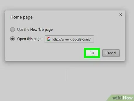 Imagen titulada Set Homepage in Google Chrome Step 8