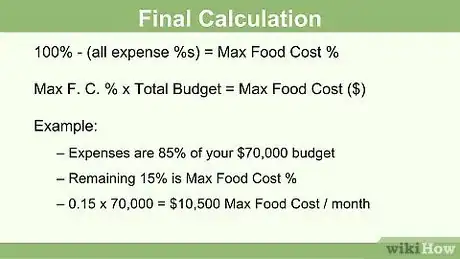 Imagen titulada Calculate Food Cost Step 5