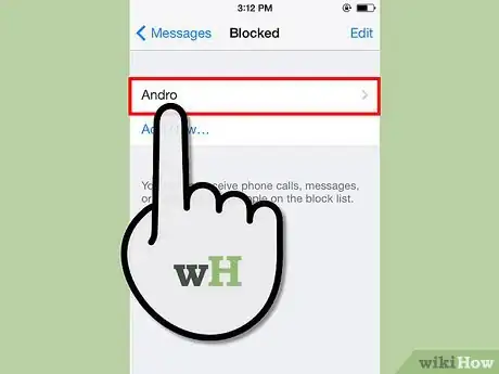 Imagen titulada Block a Number from Texting You Step 5