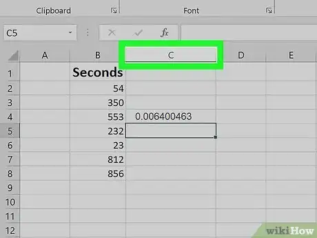 Imagen titulada Convert Seconds to Minutes in Excel Step 6