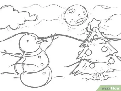 Imagen titulada Draw a Christmas Landscape Step 9