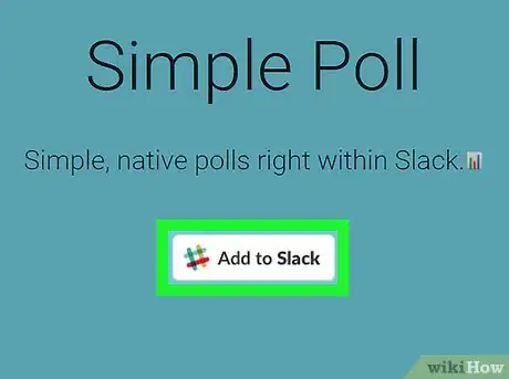 Imagen titulada Create a Poll on Slack on PC or Mac Step 2