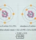 calcular la masa atómica