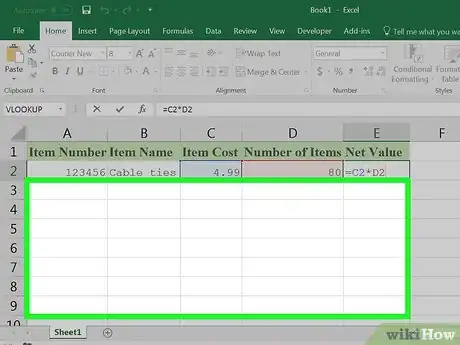 Imagen titulada Create an Inventory List in Excel Step 18