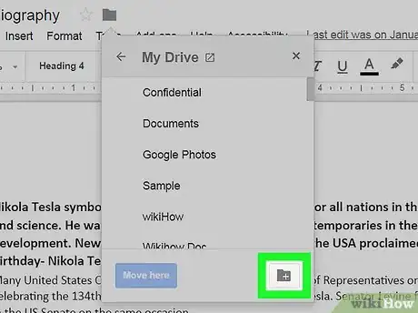 Imagen titulada Create Folders in Google Docs Step 5