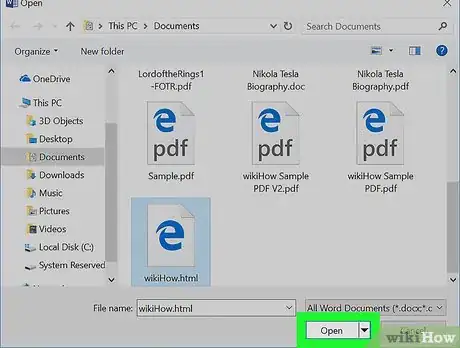 Imagen titulada Convert Html to Word Step 6