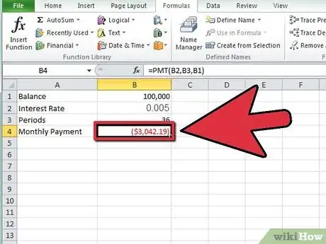 Imagen titulada Calculate a Monthly Payment in Excel Step 12