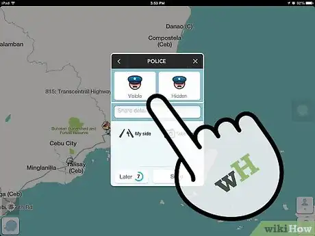 Imagen titulada Report Police Activity in Your Area Using Waze on iPhone Step 4Bullet1