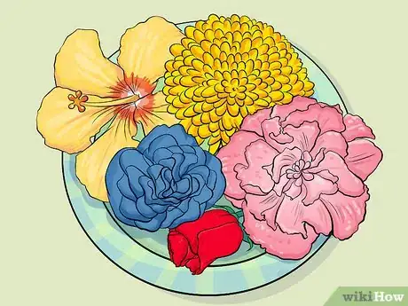 Imagen titulada Add Fresh Flowers to a Cake Step 4