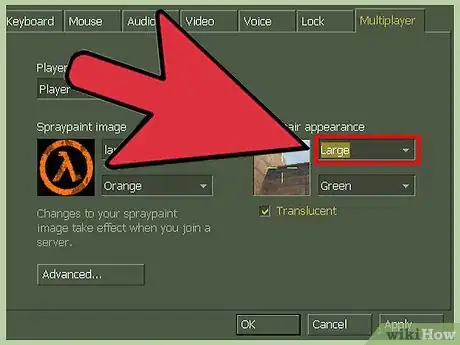 Imagen titulada Change the Size of the Crosshairs in Counter Strike Step 3