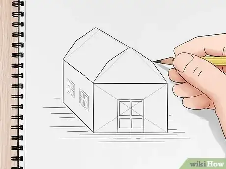 Imagen titulada Draw a Barn Using Freehand Perspective Step 10